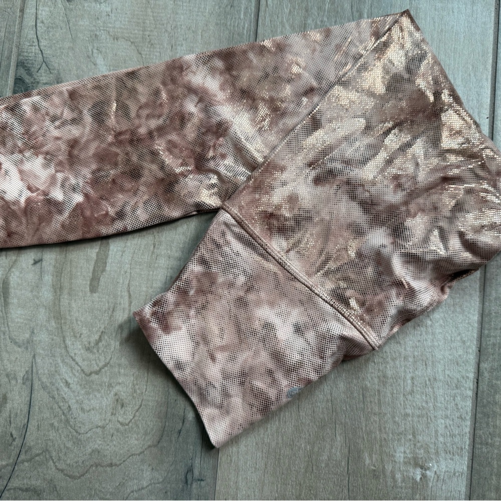 Lululemon Athletica Brown Tie-Dye Leggings